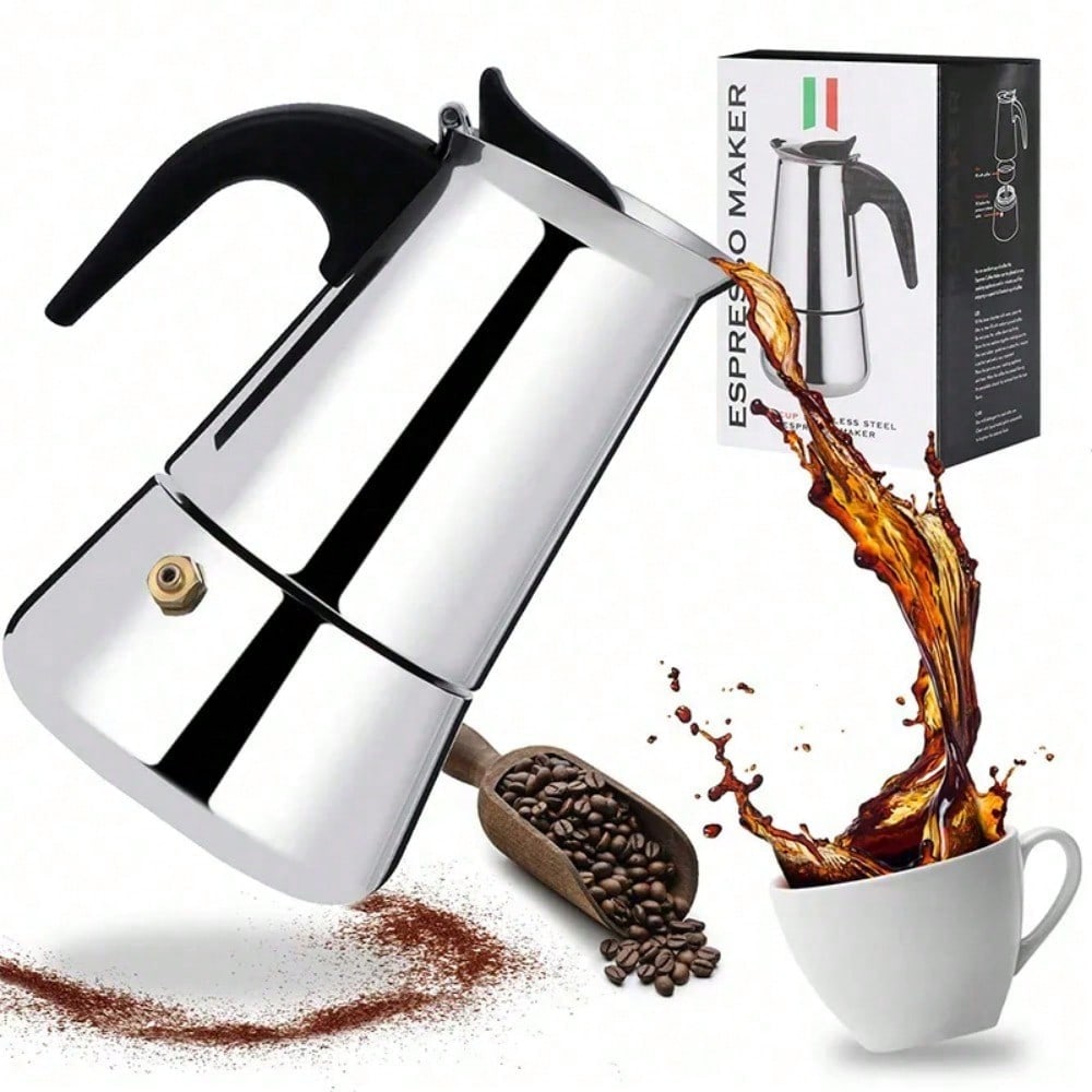 Home Cooking Appliances - 12 كوب صانع القهوة الفولاذ المقاوم