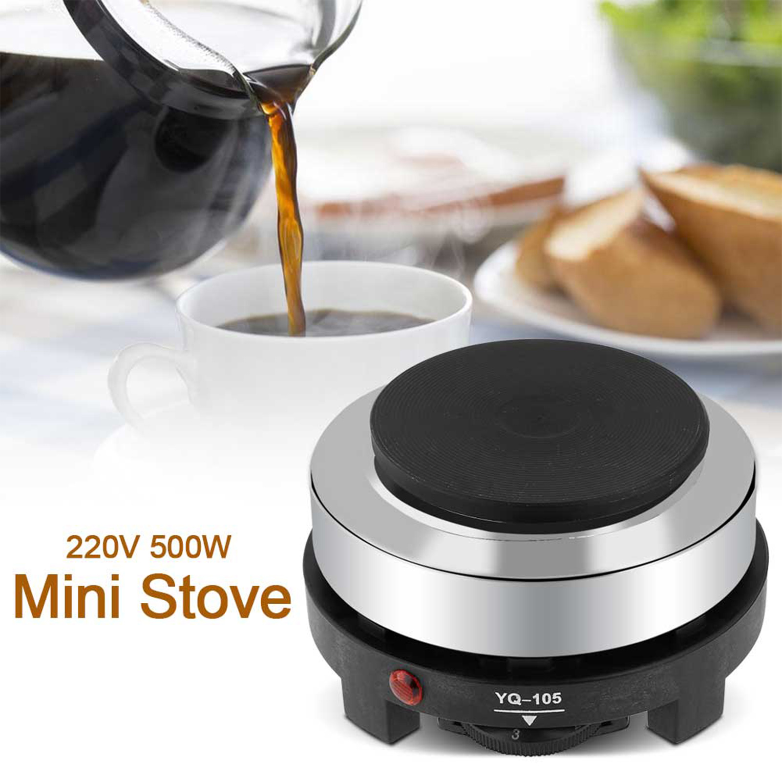 Home Cooking Heater - موقد كهربائي محمول بقوة 500 واط،