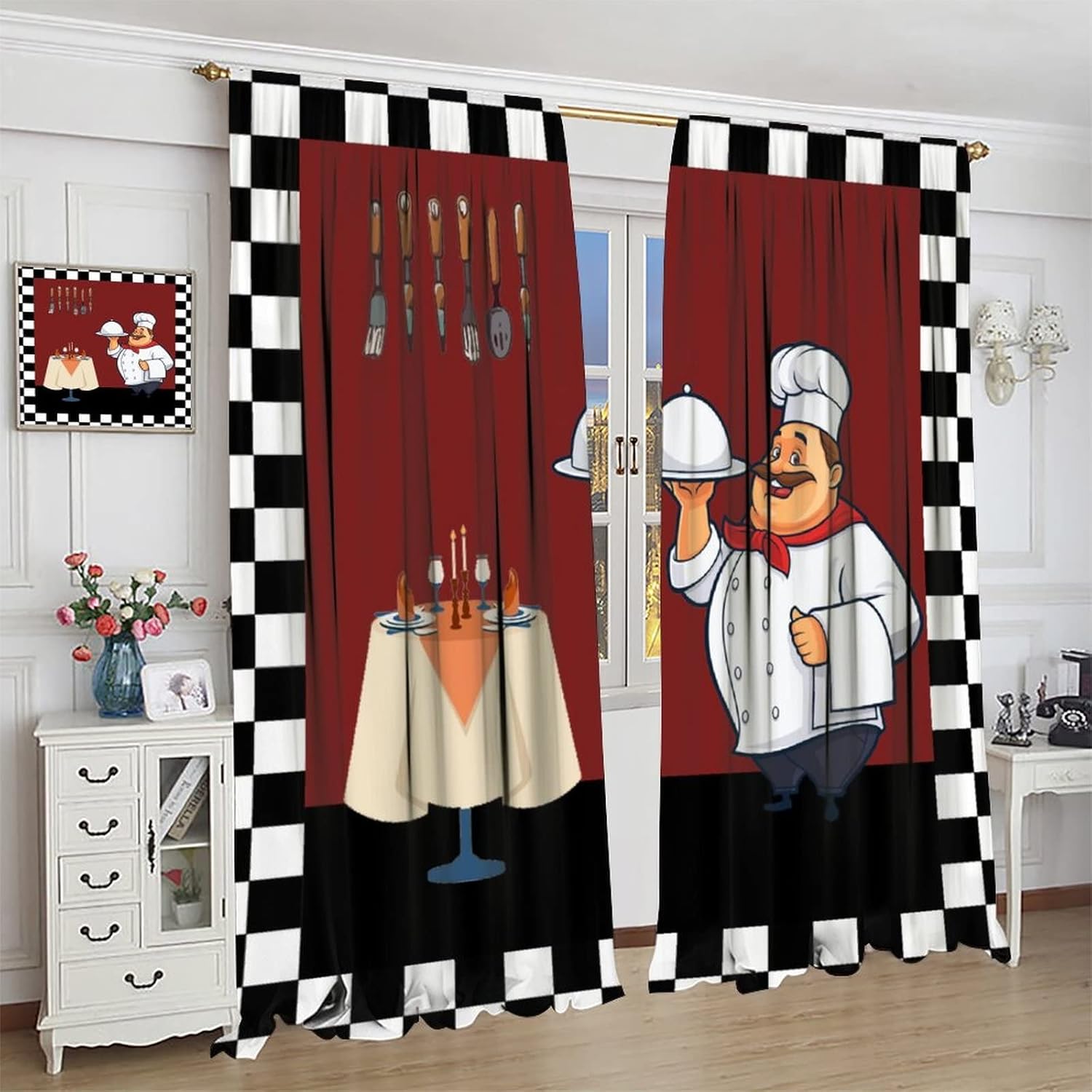 ستائر مطبخ فات شيف، ستائر نواف - مراجعة Home Cooking Youtube وسعره