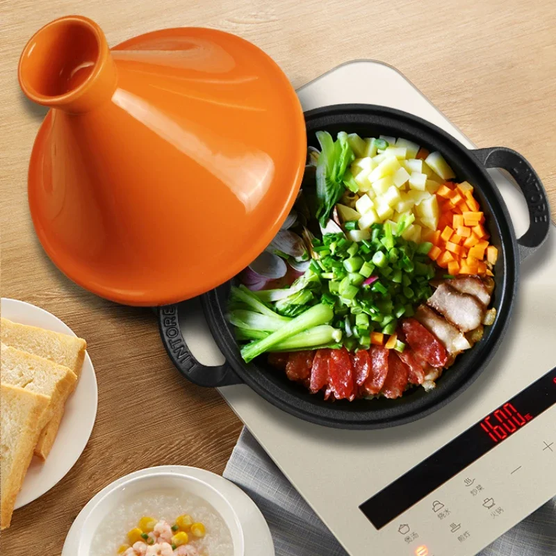 قدر طاجين مغربي من الحديد الزه - مراجعة Tagine Clay Pot وسعره